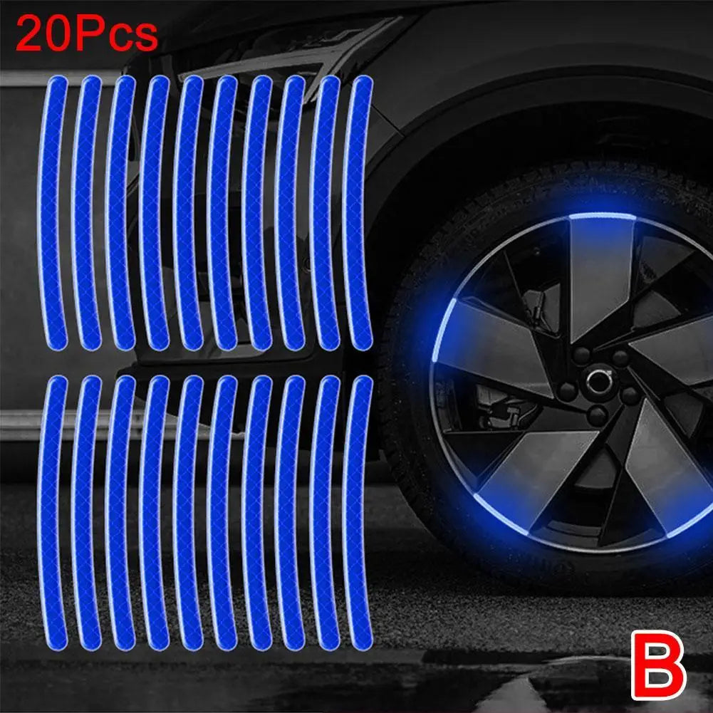 Enhance Your Ride with Our Universal Reflective Wheel Rim Decal Kit – Perfect for Cars, Bikes & Motorcycles!
