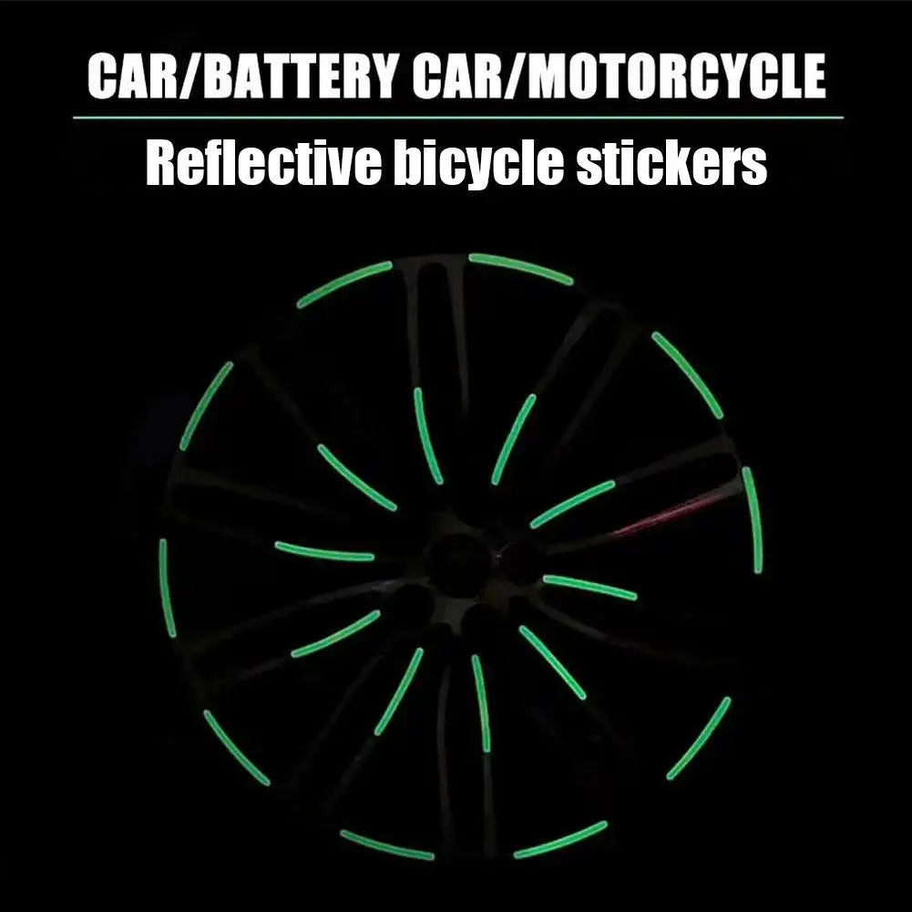 Enhance Your Ride with Our Universal Reflective Wheel Rim Decal Kit – Perfect for Cars, Bikes & Motorcycles!