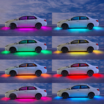 RGB LED Car Underglow Kit – App & Remote Control, 16M Colours & Music Mode