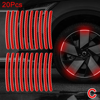 Enhance Your Ride with Our Universal Reflective Wheel Rim Decal Kit – Perfect for Cars, Bikes & Motorcycles!