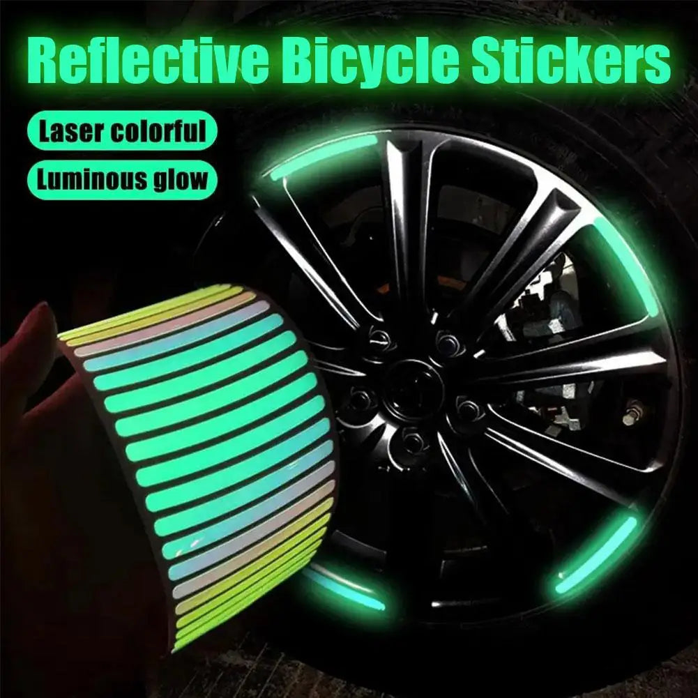 Enhance Your Ride with Our Universal Reflective Wheel Rim Decal Kit – Perfect for Cars, Bikes & Motorcycles!
