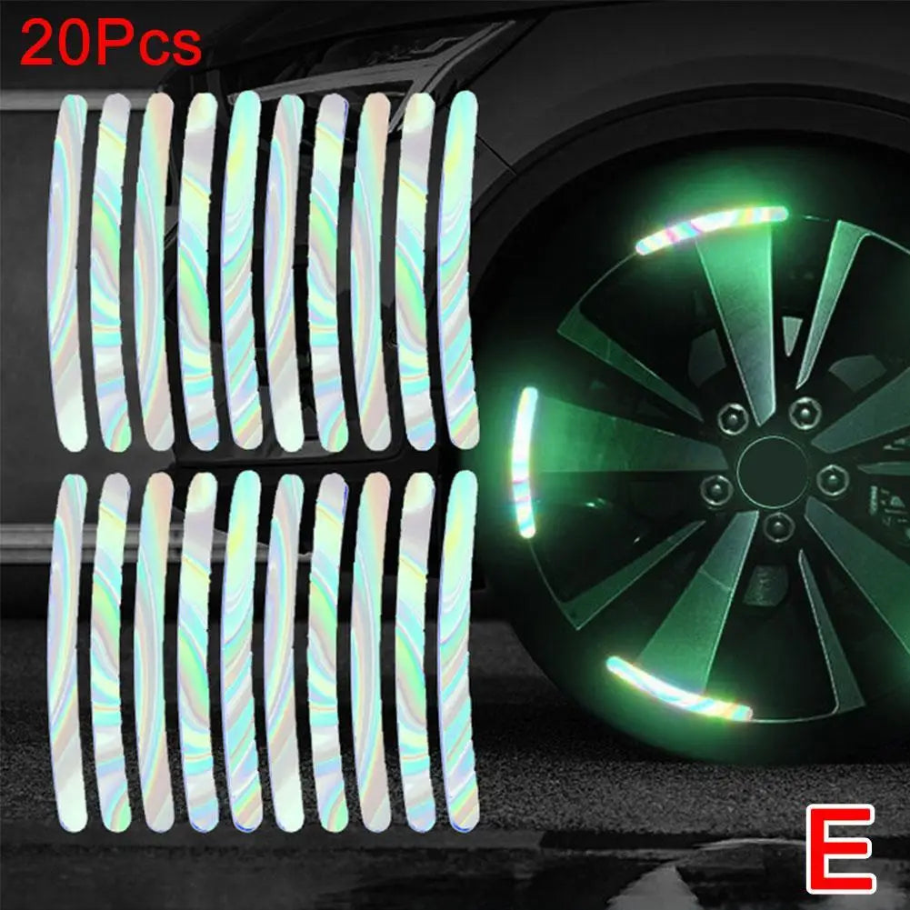 Enhance Your Ride with Our Universal Reflective Wheel Rim Decal Kit – Perfect for Cars, Bikes & Motorcycles!