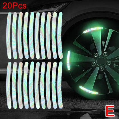 Enhance Your Ride with Our Universal Reflective Wheel Rim Decal Kit – Perfect for Cars, Bikes & Motorcycles!