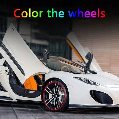 Car Wheel Hub Protective Anti-Collision Strip - Scratch-Resistant PVC Tire Protector for Enhanced Vehicle Aesthetics