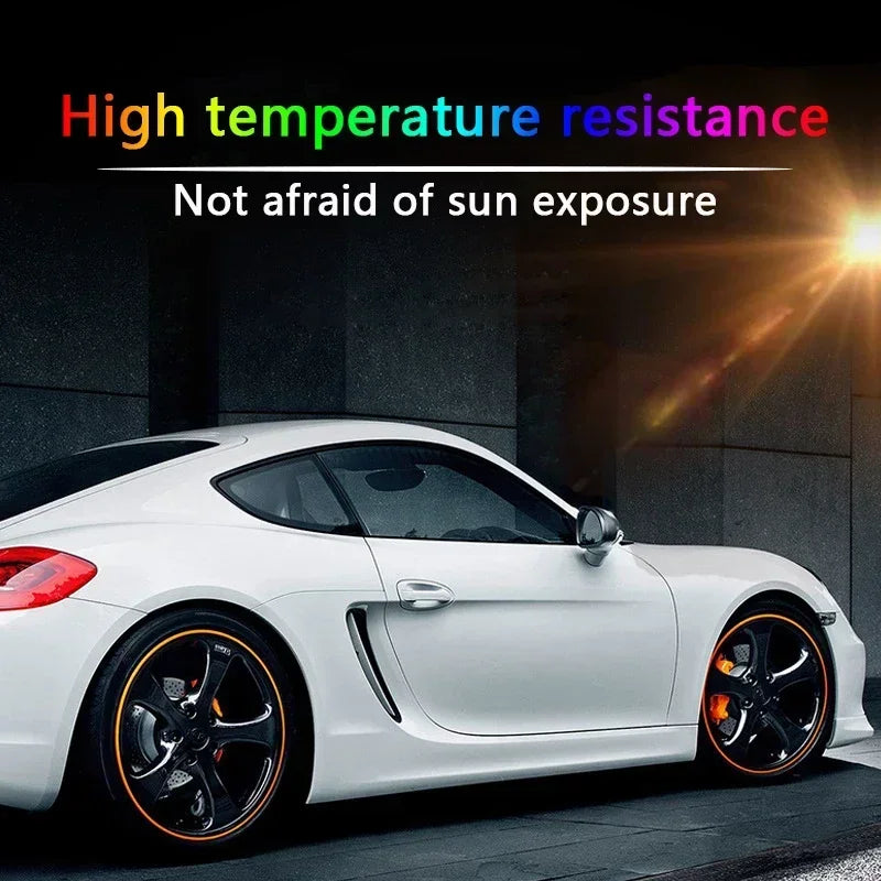 Car Wheel Hub Protective Anti-Collision Strip - Scratch-Resistant PVC Tire Protector for Enhanced Vehicle Aesthetics