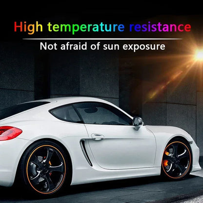 Car Wheel Hub Protective Anti-Collision Strip - Scratch-Resistant PVC Tire Protector for Enhanced Vehicle Aesthetics