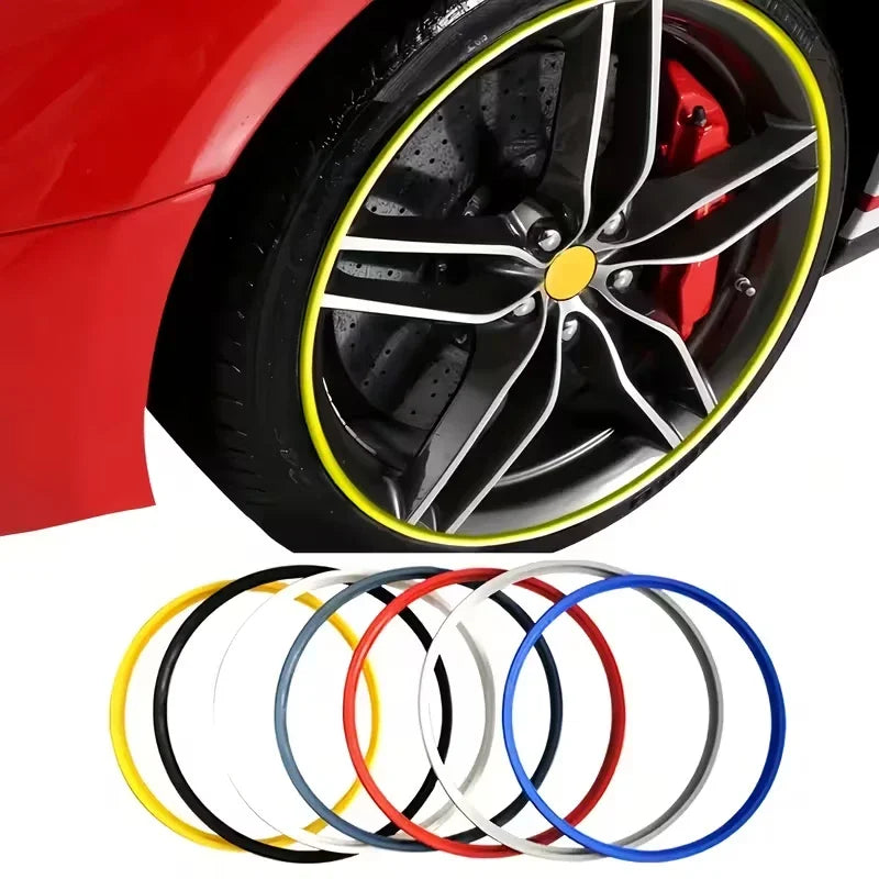 Car Wheel Hub Protective Anti-Collision Strip - Scratch-Resistant PVC Tire Protector for Enhanced Vehicle Aesthetics