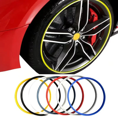 Car Wheel Hub Protective Anti-Collision Strip - Scratch-Resistant PVC Tire Protector for Enhanced Vehicle Aesthetics