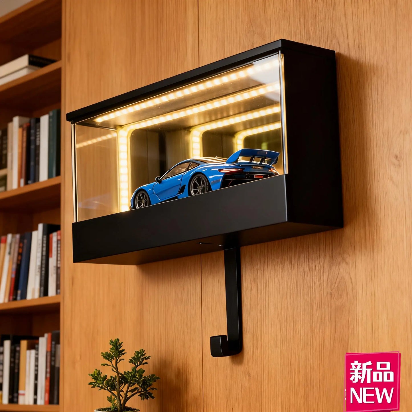 Illuminate Your Keys with the 3D Printed Wall Mount Car Key Holder Featuring LED Light - A Must-Have Organizer for Car Lovers!