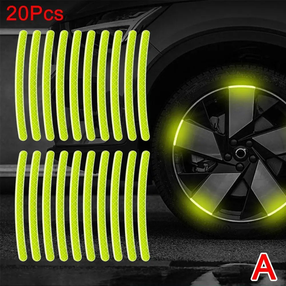 Enhance Your Ride with Our Universal Reflective Wheel Rim Decal Kit – Perfect for Cars, Bikes & Motorcycles!