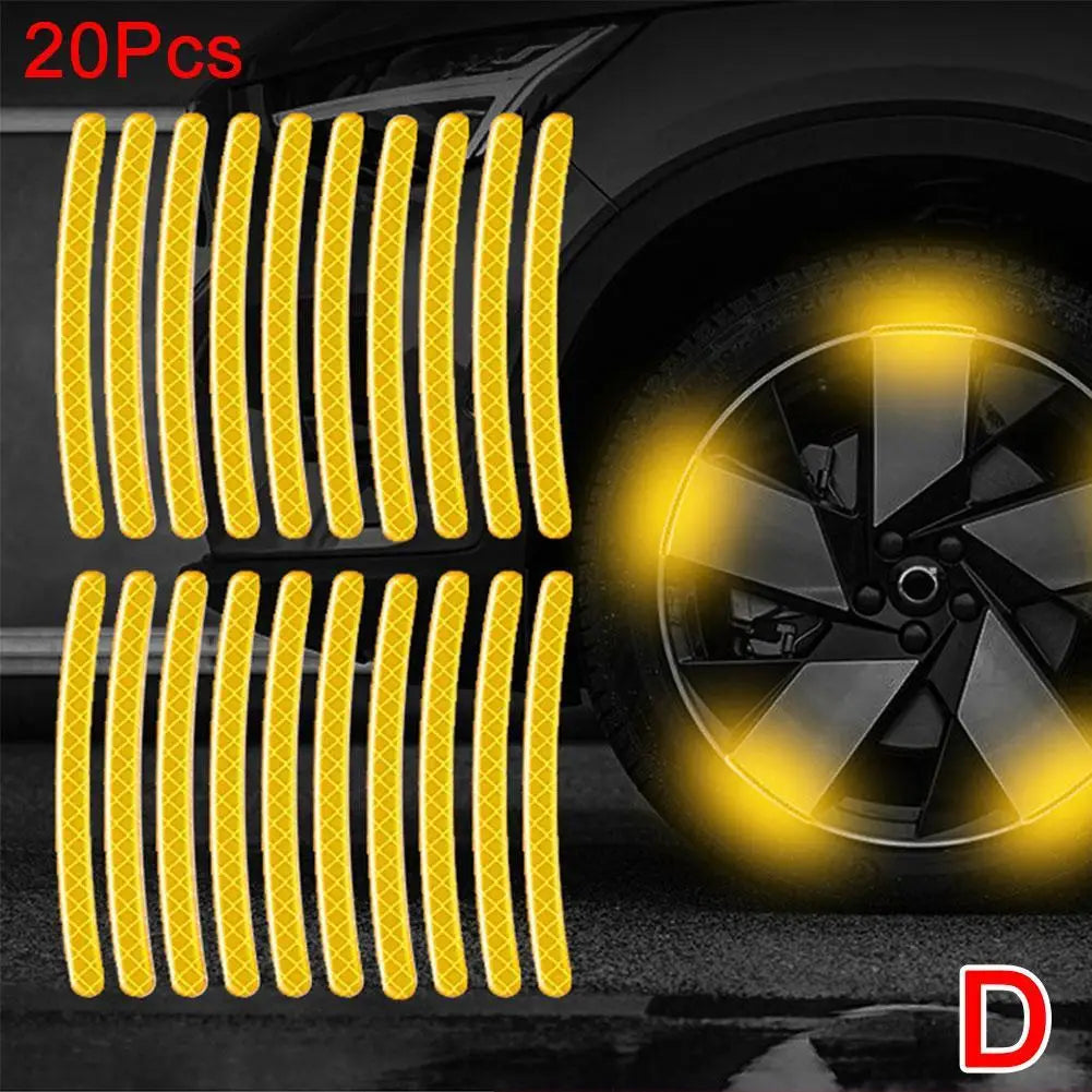 Enhance Your Ride with Our Universal Reflective Wheel Rim Decal Kit – Perfect for Cars, Bikes & Motorcycles!