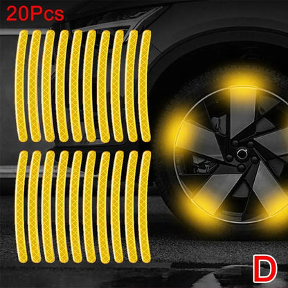 Enhance Your Ride with Our Universal Reflective Wheel Rim Decal Kit – Perfect for Cars, Bikes & Motorcycles!