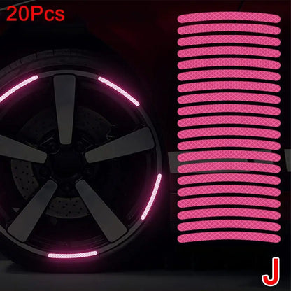 Enhance Your Ride with Our Universal Reflective Wheel Rim Decal Kit – Perfect for Cars, Bikes & Motorcycles!