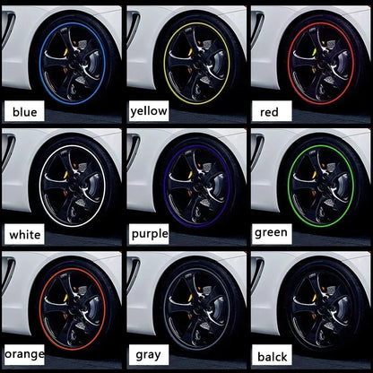 Car Wheel Hub Protective Anti-Collision Strip - Scratch-Resistant PVC Tire Protector for Enhanced Vehicle Aesthetics
